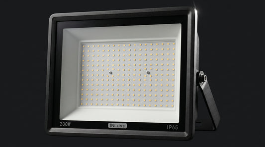 INLuss® Proyector LED 200W | IP65 Industrial | Certificado CE | 20,000 lm | 6500K | Garantía de 3 años