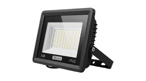 INLuss® LED Floodlight 50W | IP65 | CE Certified | 5000lm | 110 lm/W | 6500K | 3-Year Warranty