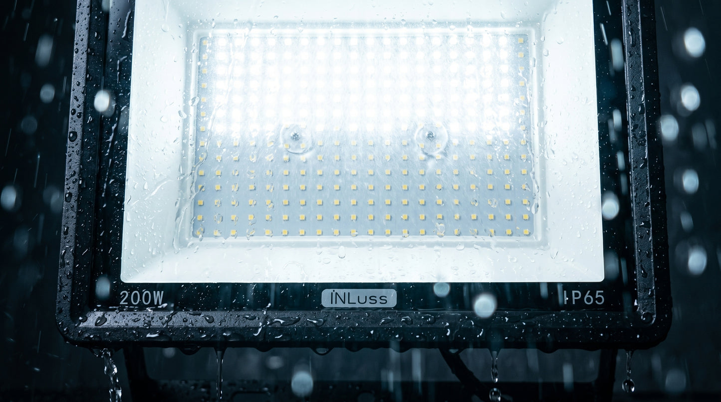 INLuss® Proyector LED 200W | IP65 Industrial | Certificado CE | 20,000 lm | 6500K | Garantía de 3 años