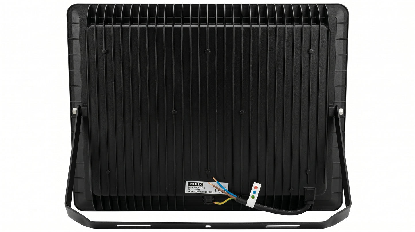 INLuss® Proyector LED 200W | IP65 Industrial | Certificado CE | 20,000 lm | 6500K | Garantía de 3 años