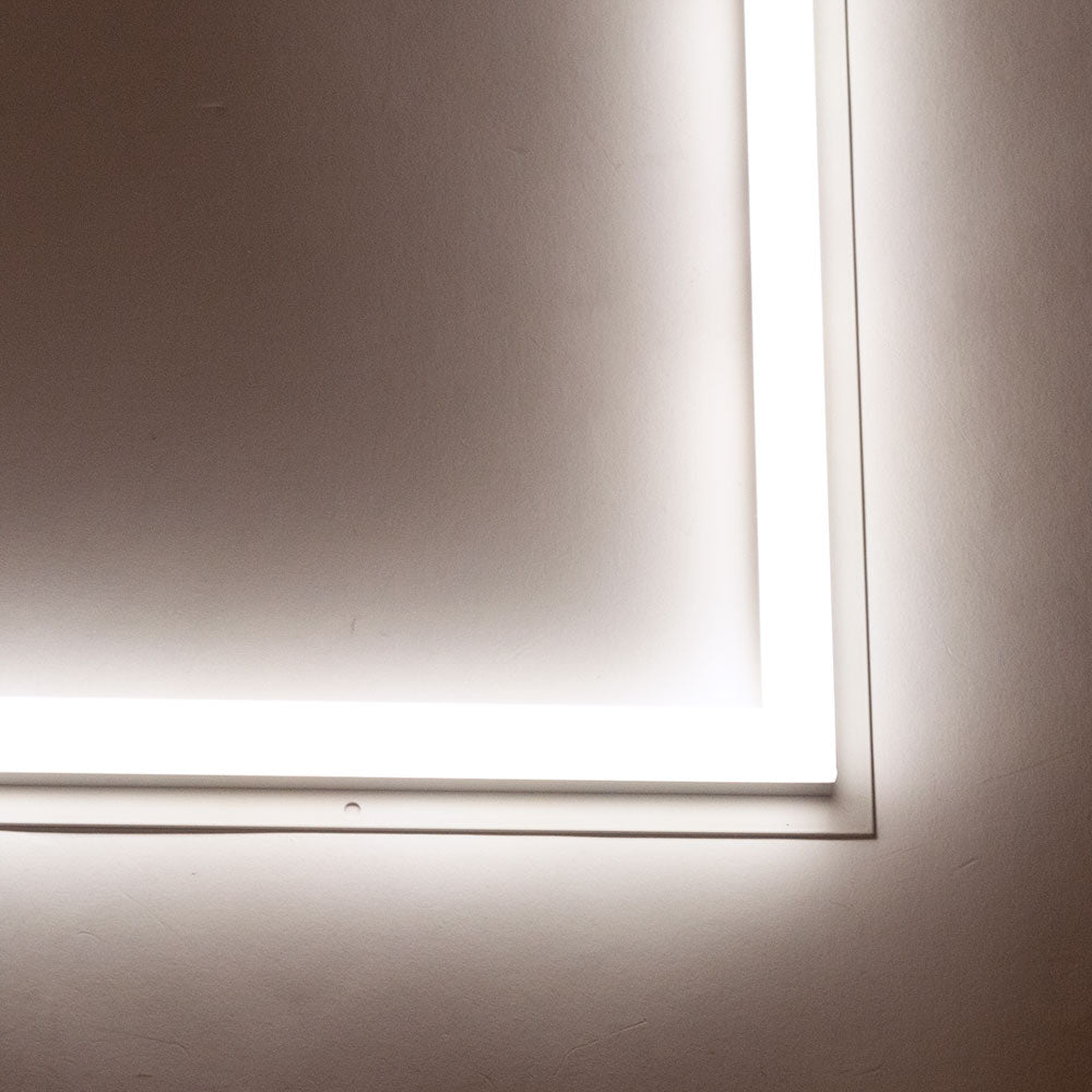 Pack 2 uds · Panel LED 60x60 48W 4.800 lm marco luminoso