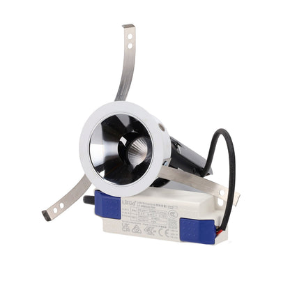 Pack 2 uds · Mini foco empotrable LED COB 5W orientable Ø50 mm 3000K
