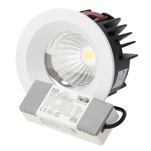 Pack 2 uds · Downlight LED 20W IP65 CCT ajustable, corte Ø95 mm